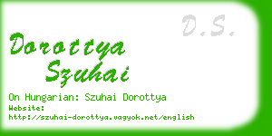 dorottya szuhai business card